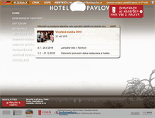 Tablet Screenshot of hotelpavlov.cz